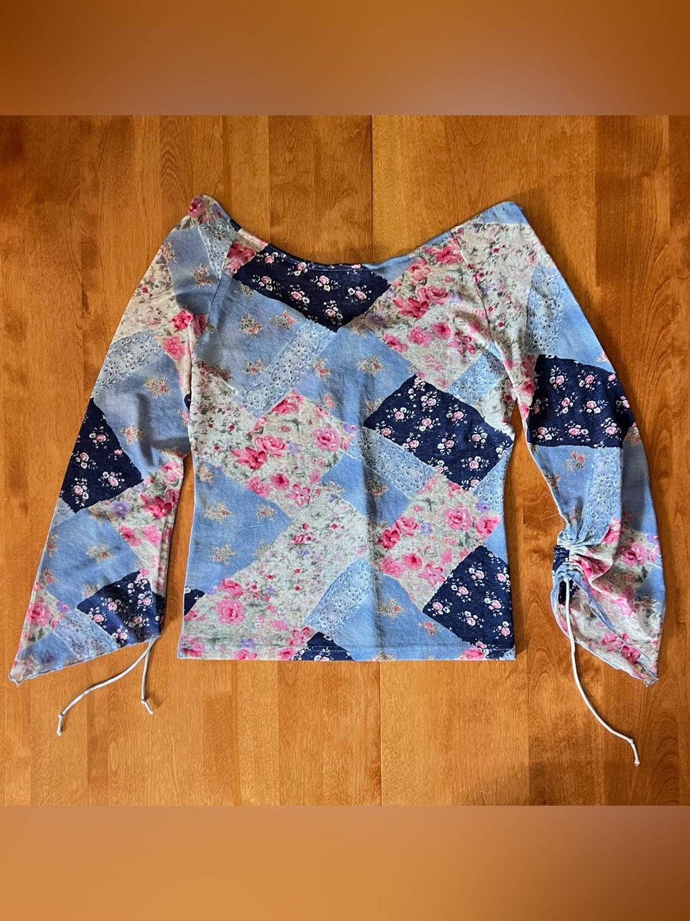 Raspberry Collection Floral Patchwork Blouse - Picture 3 of 6